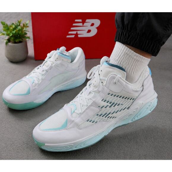 New Balance Fresh Foam BB v2 Shoes Mens Size 18 White Blue Basketball BBFRSHW2 main image 4